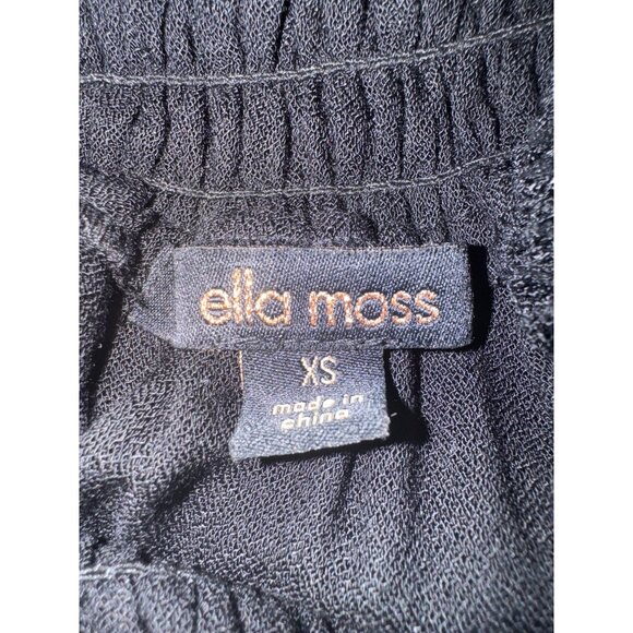 2/$30 Ella Moss XS Black Mini Textured Long Sleeve Dress - Picture 4 of 15
